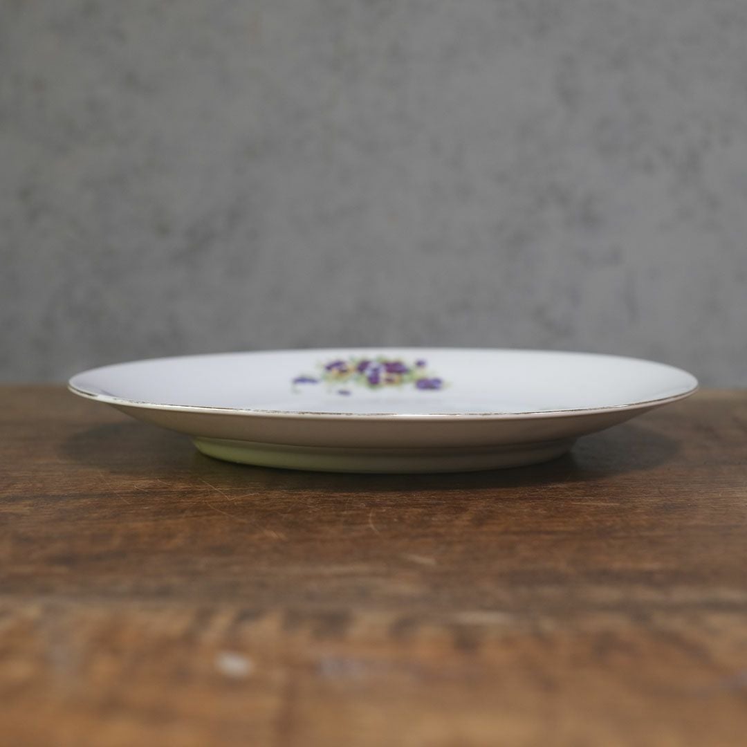 アンティークプレート 菫 バイオレット VICTORIA Czechoslovakia チェコスロバキア88
