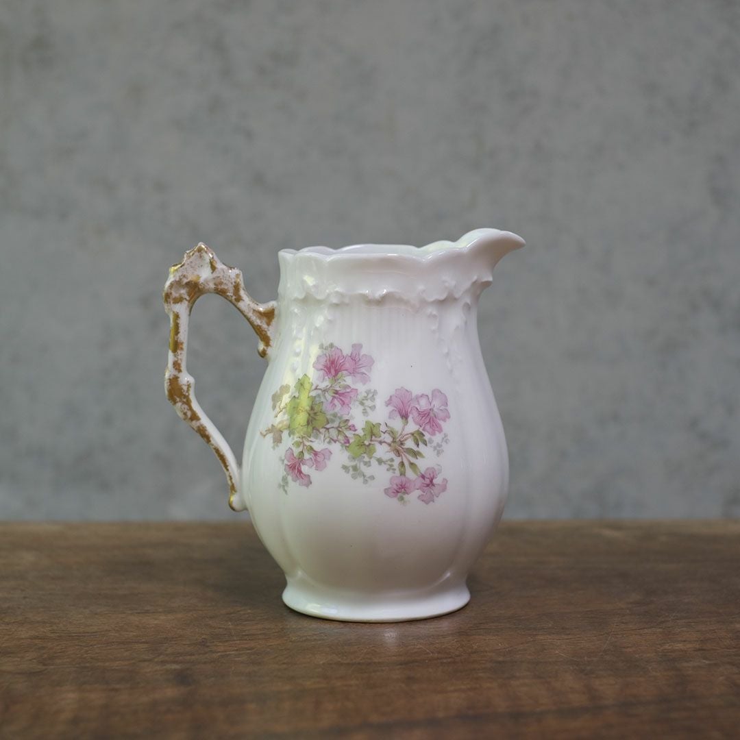 アンティークミルクジャグ 花 クリーマー LIMOGES FRANCE リモージュ フランス22