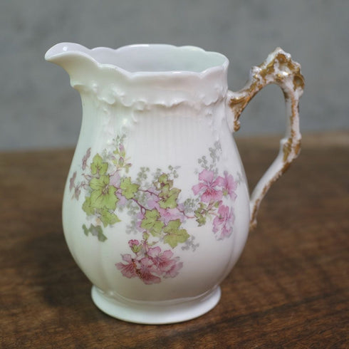 アンティークミルクジャグ 花 クリーマー LIMOGES FRANCE リモージュ フランス77