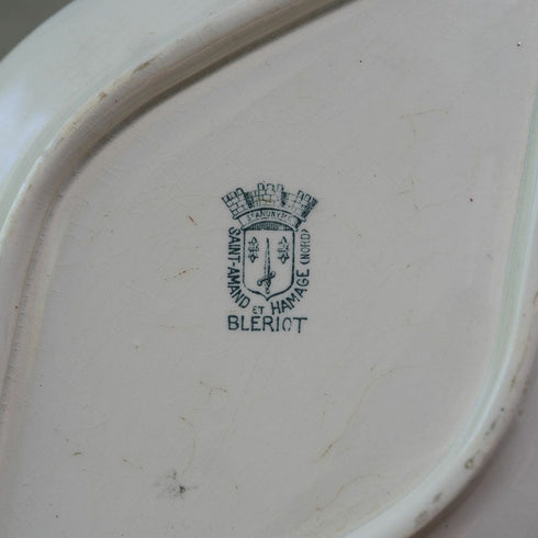 アンティークラヴィエ SAINT AMAND BLERIOT 前菜皿 フランス アンティーク食器1010