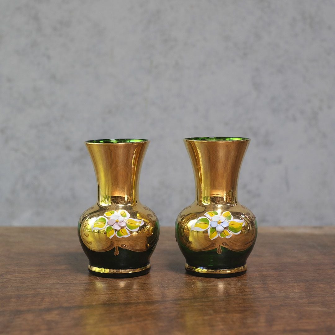 ムラーノガラス　フラワーべース ヴィンテージフラワーベース MURANO ムラーノガラス 一輪挿し イタリア