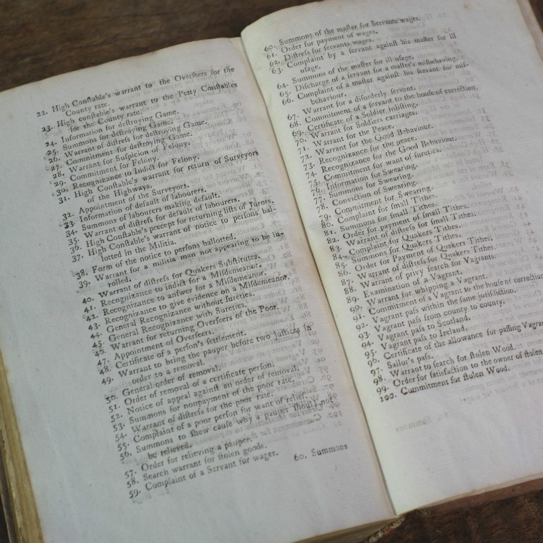 アンティークブック イギリス レザーブック 革張りの法律書 1769年