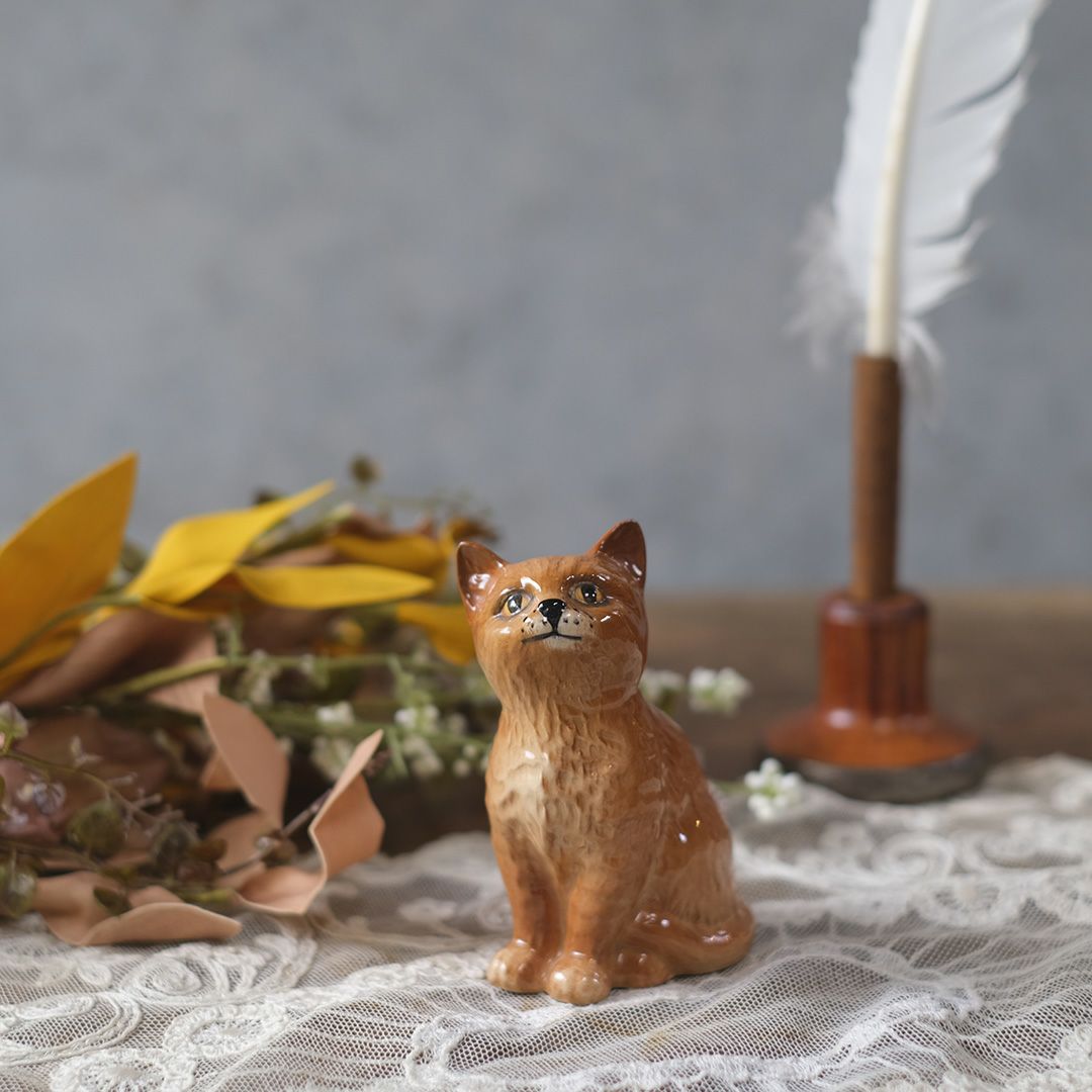 ヴィンテージフィギリン猫 BESWICK ベスウィック イギリス 置物の通販
