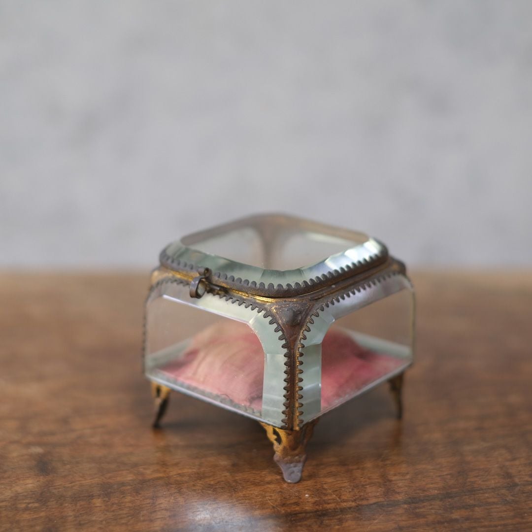 アンティークベベリングジュエリーボックス フランス 宝石箱