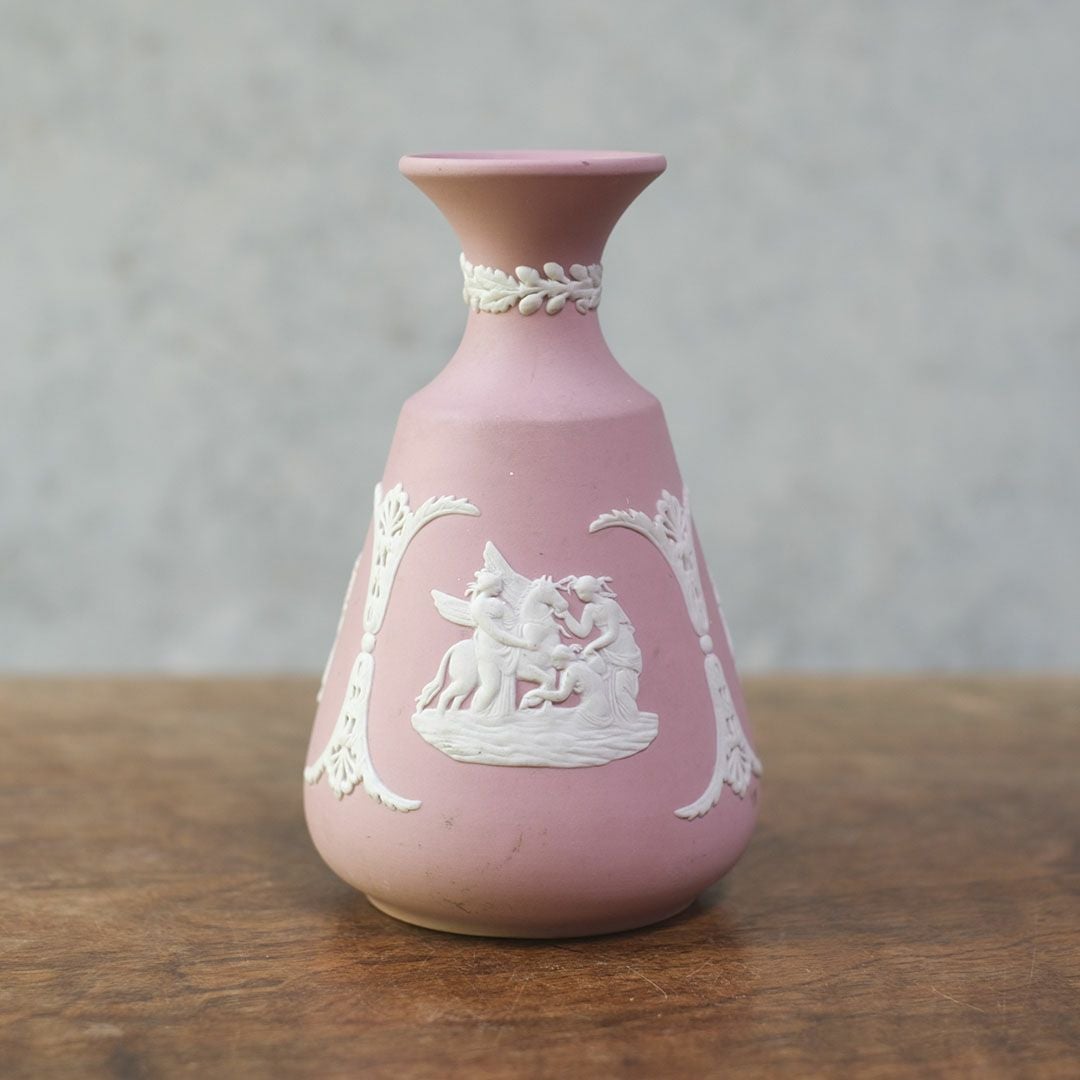 ヴィンテージ WEDGWOOD ウェッジウッドジャスパー フラワーベース