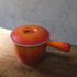 ヴィンテージ ル・クルーゼ LE CREUSET 鍋 オレンジ 片手鍋 フランス22