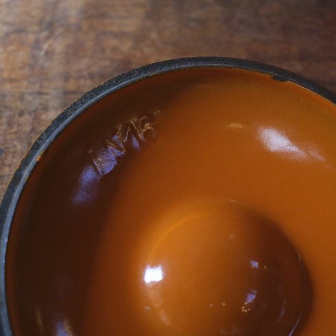 ヴィンテージ ル・クルーゼ LE CREUSET 鍋 オレンジ 片手鍋 フランス1010