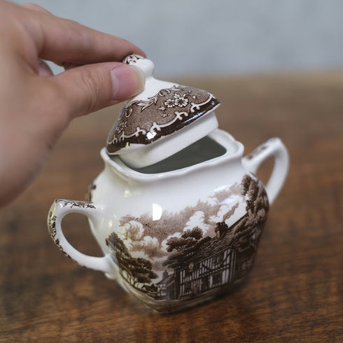 アンティークシュガーポット W.H. Grindley & Co Ltd(グラインドレー)陶器 イギリス55