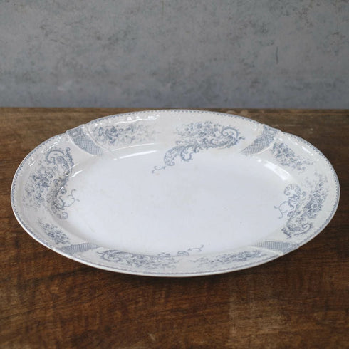 アンティークオーバル皿 LONGWY窯 北フランス ロンウィーで1930年頃作られた器/アンティーク食器33