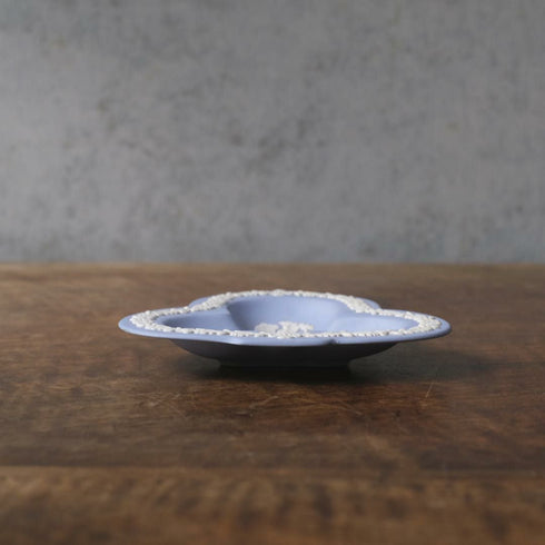 ヴィンテージ WEDGWOODジャスパー プレート ストーンウェア クローバー型 イギリス77