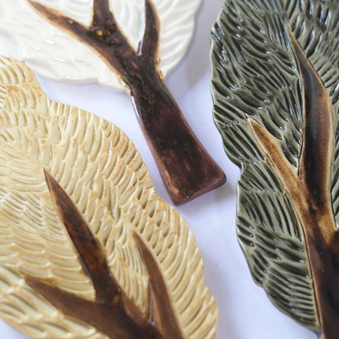 陶器の木のアートオブジェ Pottery studio K 金子ひとみ 作家物