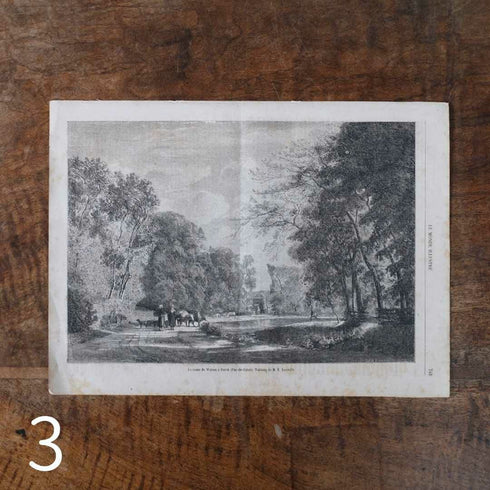 アンティークLe Monde illustr1860年代 リトグラフデザインページ66