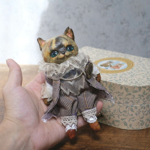 奏ちよこ サビ猫 人形 ドール77