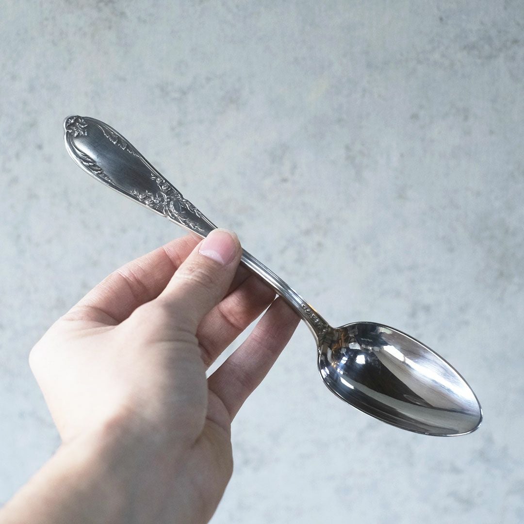 アンティーク ディナーカトラリーフランス シルバープレート カトラリー ボタニカルレリーフ