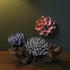 ABYSSALブルーの花と異界の植物を思わせるオブジェを並べたファンタジー装飾4
