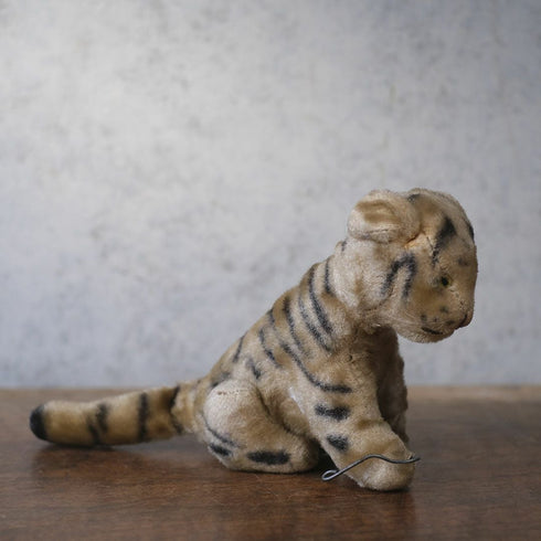 ヴィンテージ シュタイフ社 ぬいぐるみ トラ お座りポーズ(Sitting Tiger) ドイツ33