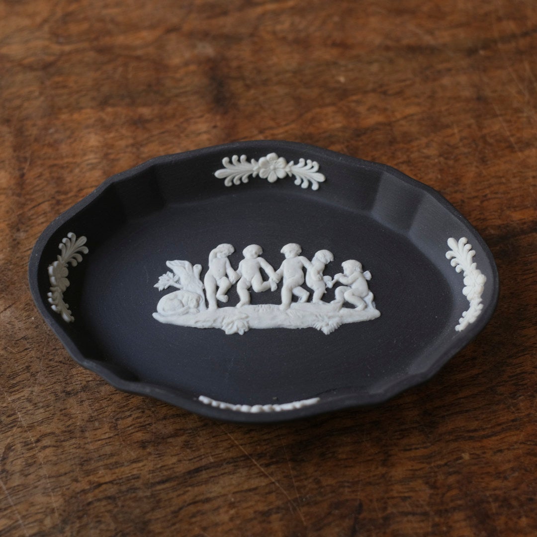ヴィンテージウェッジウッド WEDGWOOD ジャスパー小さなトレイ 貴重な
