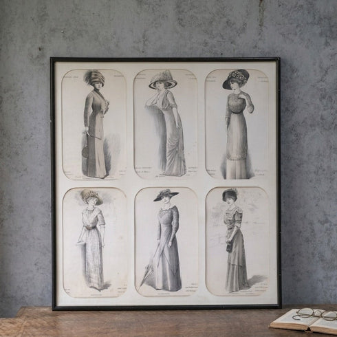 アンティーク リトグラフピクチャー ファッション フランス Journal des Demoiselles (ジョルナル・デ・デモワゼル)11