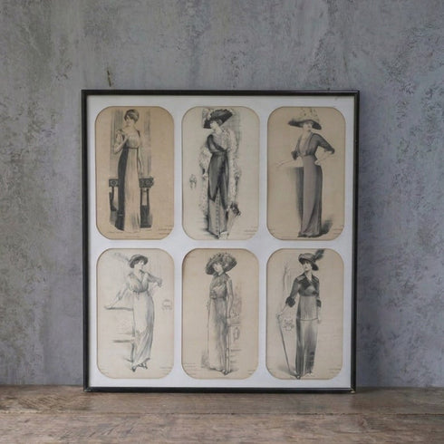 アンティーク リトグラフピクチャー ファッション フランス Journal des Demoiselles (ジョルナル・デ・デモワゼル) A11