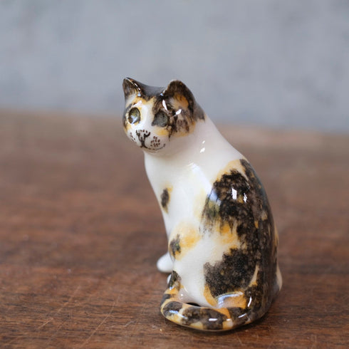 ヴィンテージ ウィンスタンレーキャット ケンジントンキャット サビ猫 ミニ イギリス 陶芸作家Jenny Winstanley 置物77