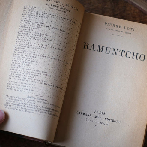 アンティークレザーブック 革張りの本 フランス 古書77