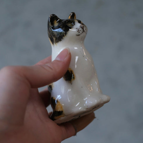ヴィンテージ ウィンスタンレーキャット ケンジントンキャット 三毛猫 ミニ イギリス 陶芸作家Jenny Winstanley 置物55