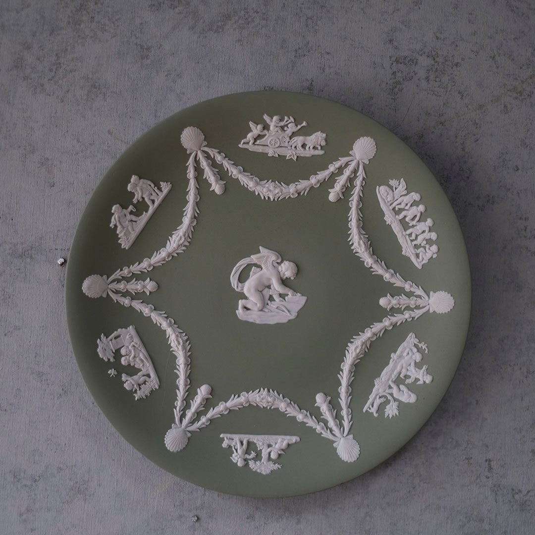 ヴィンテージ WEDGWOOD ウェッジウッド ジャスパー セージグリーン