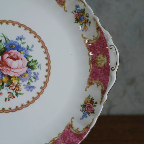 ヴィンテージ Royal Albert B&BプレートLady Carlyle イギリス 朝食用のお皿 食器88