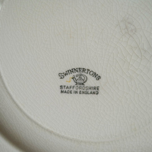 ィンテージ Swinnerton ディナープレート 1885年にイギリスで創業したスウィナートンのシノワズリ絵皿1010