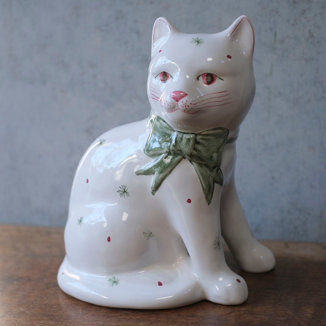 ヴィンテージ フィギュリン RYE POTTERY 猫の置物 イギリス22