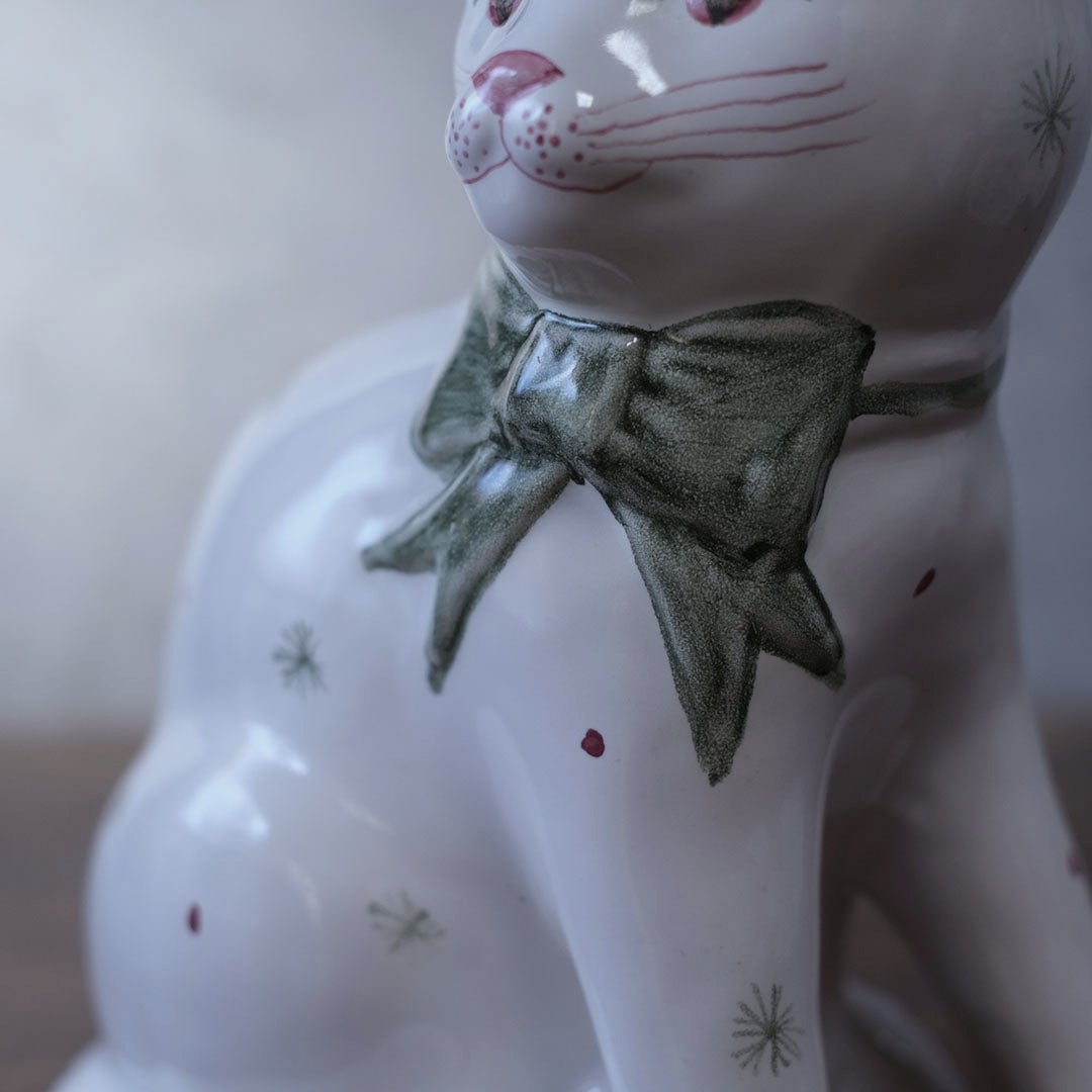 ヴィンテージ フィギュリン RYE POTTERY 猫の置物 イギリス65
