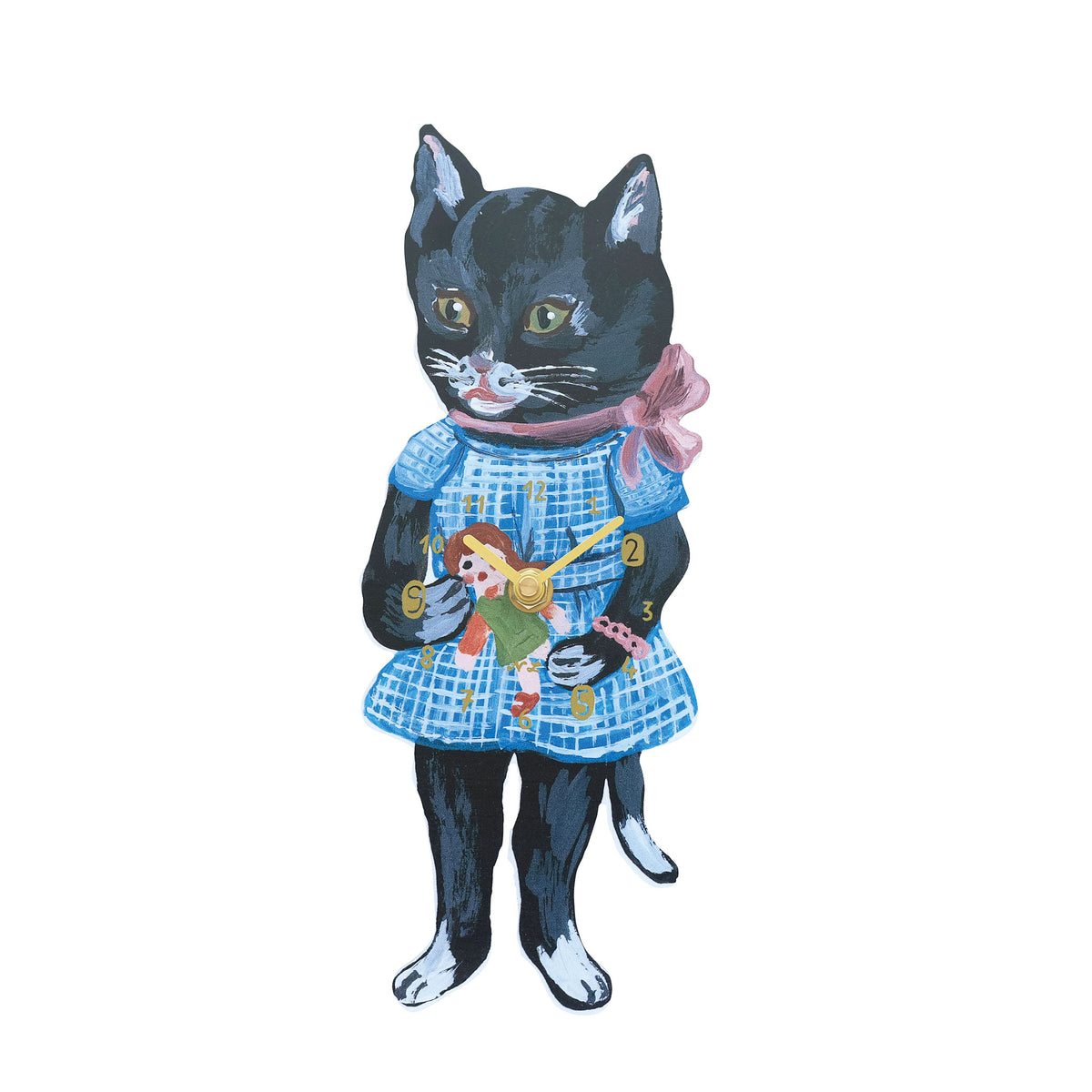 Nathalie Lete(ナタリーレテ) ダイカットクロック 壁掛け時計 Black