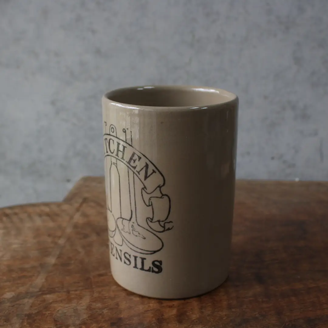 ヴィンテージツールジャー 陶器 KITCHEN UTENSILS イギリス