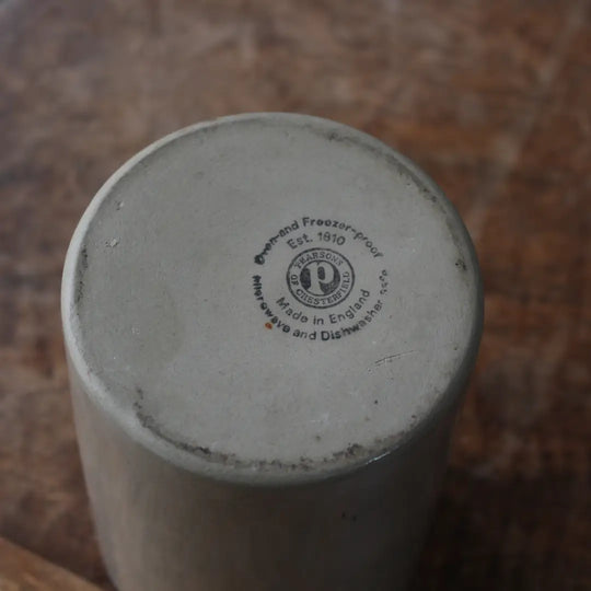 ヴィンテージツールジャー イギリス 1960年代 底面の Pearsons of Chesterfield 窯印と Made in England の表記