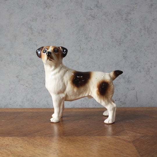 ヴィンテージフィギュリン 犬 ジャックラッセルテリア クーパークラフト 陶器 置物 イギリス