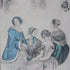 アンティークリトグラフピクチャー ファッション画 Le Moniteur des Dames et des Demoiselles 石版画絵 1847年 フランス(☆6月24日出荷予定)