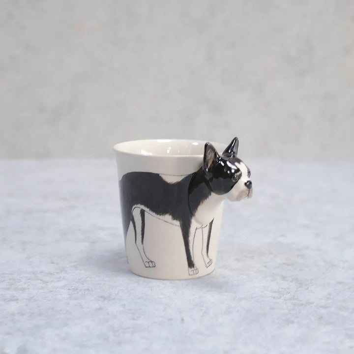 動物マグカップ 犬(ボストンテリア)