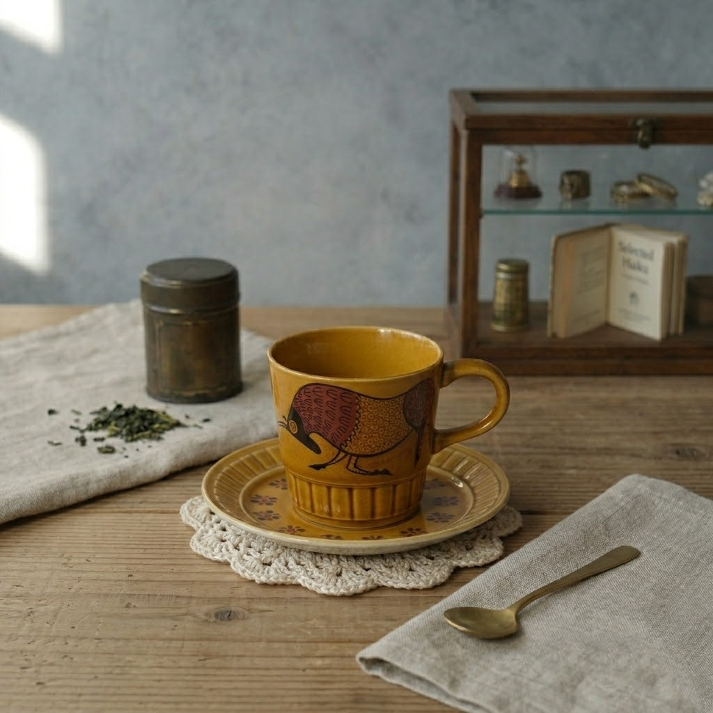 イギリス　アンティーク　バター溶かし ヴィンテージ ティーカップ&ソーサー 販売｜イギリス直輸入 Palissy