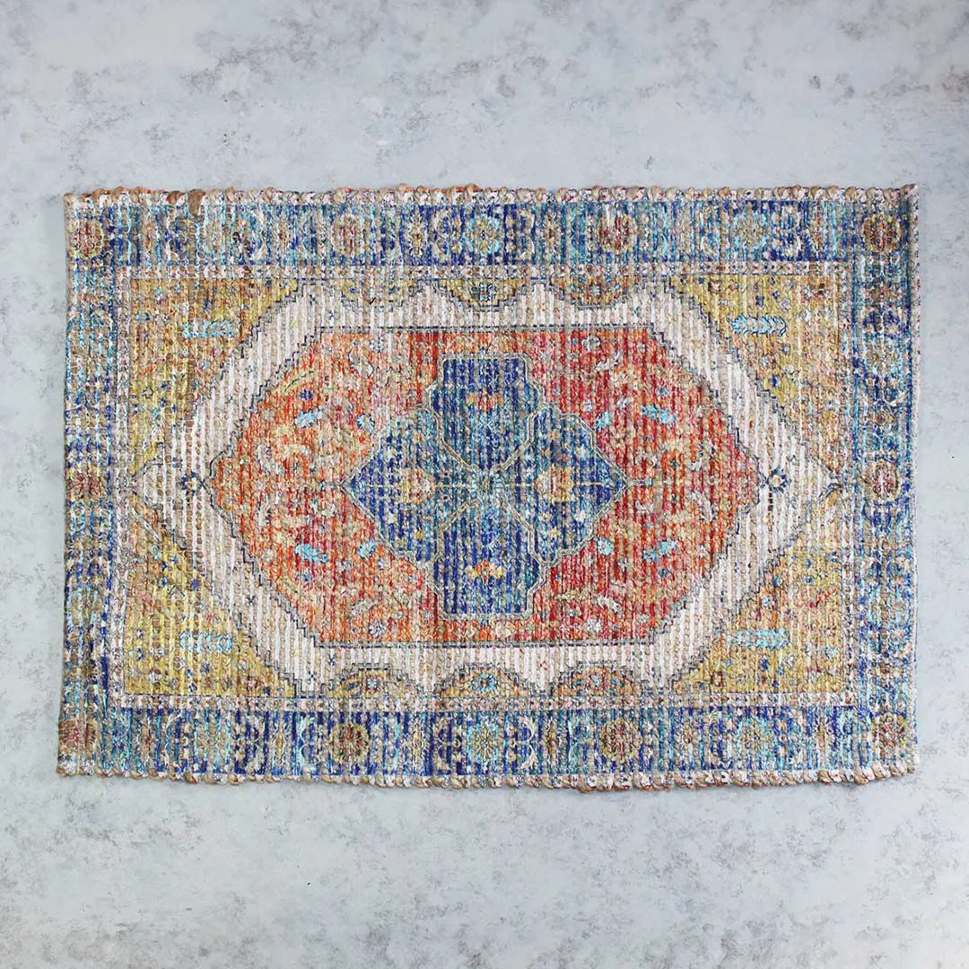 ジュート シェニールマット ORANGE 60x90cm