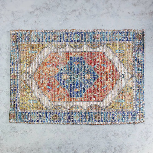 ジュート シェニールマット ORANGE 60x90cm