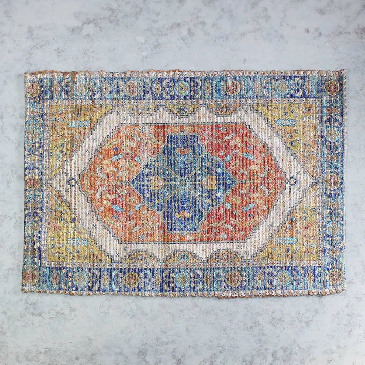 ジュート シェニールマット ORANGE 60x90cm