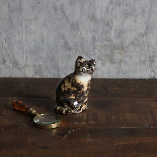 ヴィンテージ ジェニー・ウィンスタンレイ ケンジントンキャット 三毛猫のフィギュリン 小さな陶器の猫の置物 イギリス
