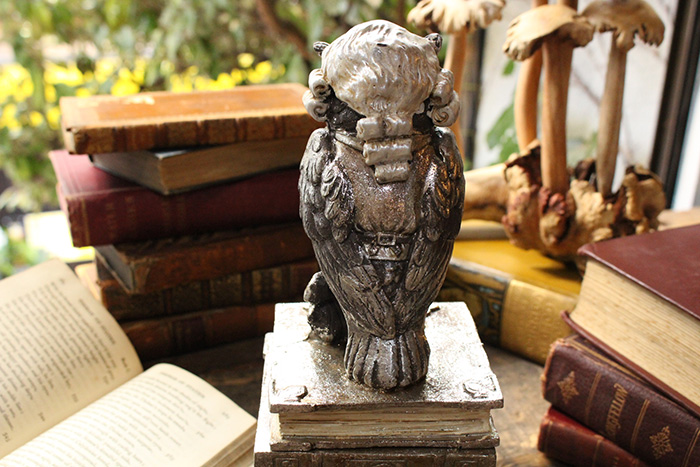 森の賢者梟ブロンズヴィンテージランプ