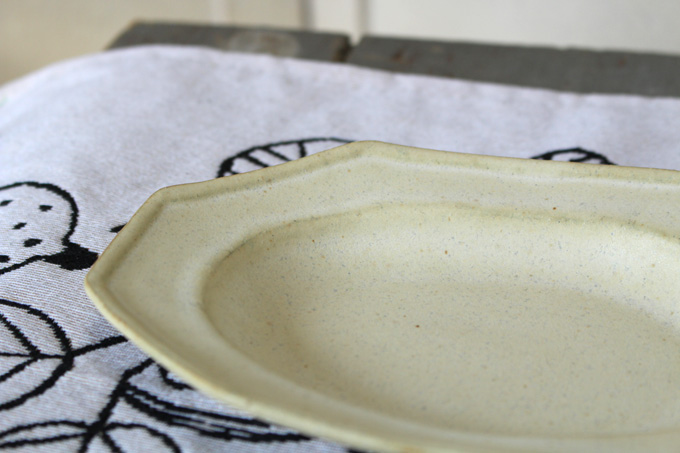 益子焼のカレー皿