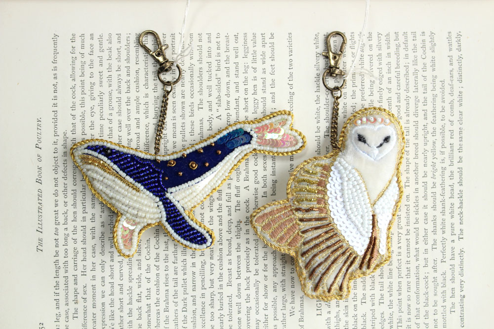 可愛いザリ刺繍キーホルダーを販売 通販インテリアショップmalto マルト