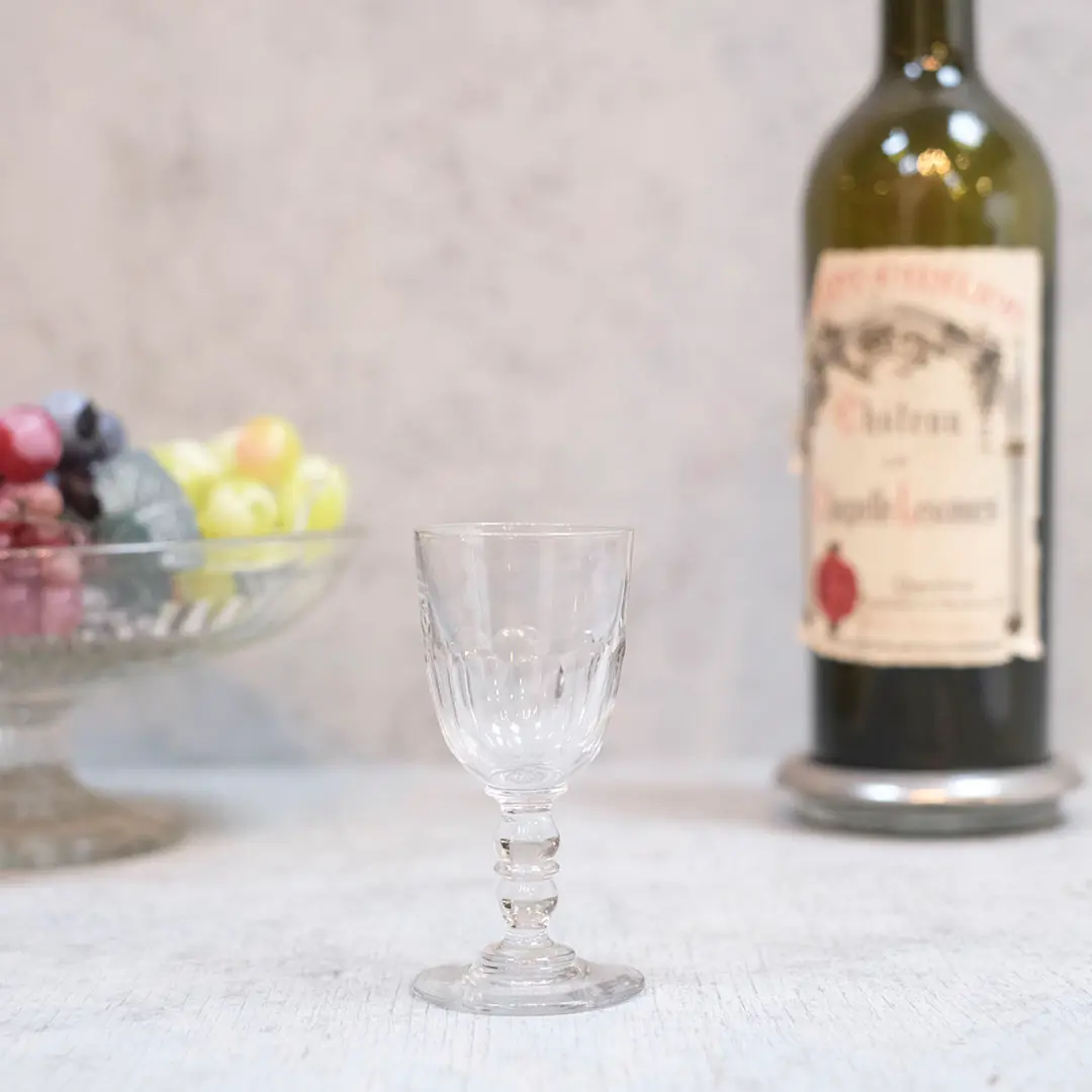 アンティークアペリティフグラス 足つきグラス 食前酒グラス フランス