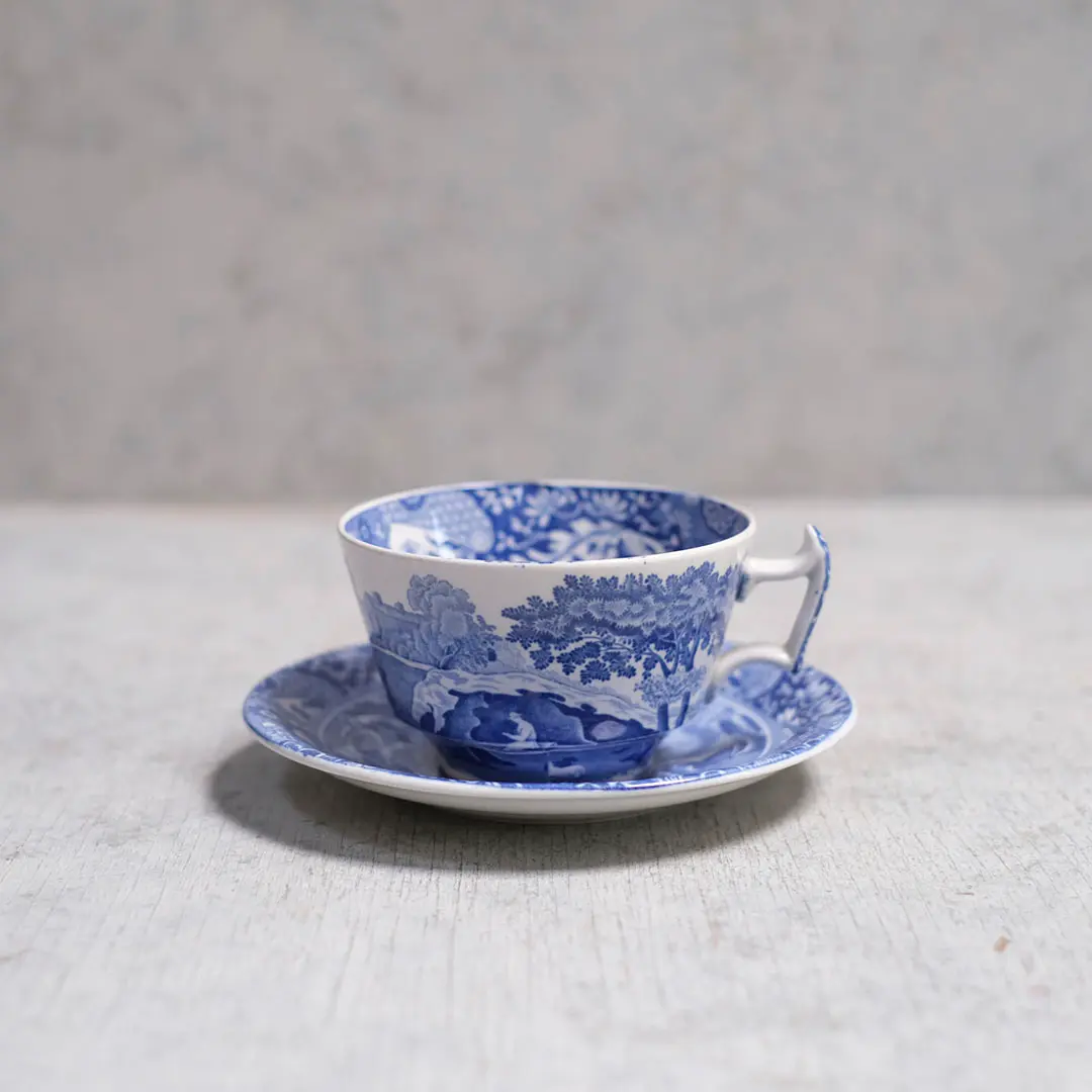 アンティークティーカップ&ソーサー SPODE ITALIAN スポード イギリス