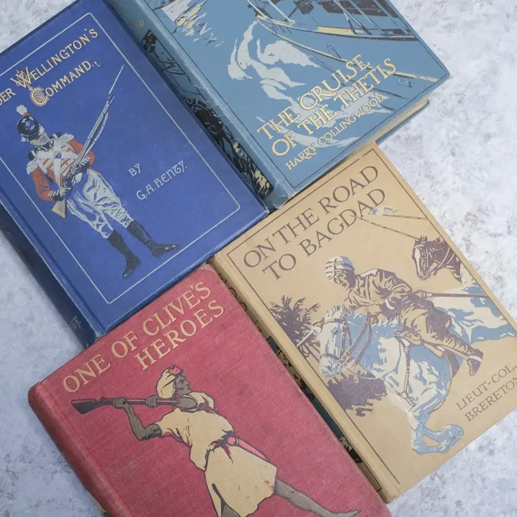 アンティーク本 イギリスの古い児童書 カラフルな表紙3