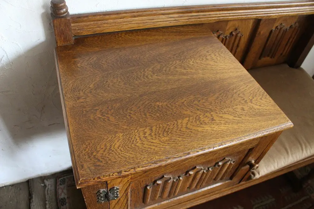 テレフォンベンチ アンティーク家具 イギリス3