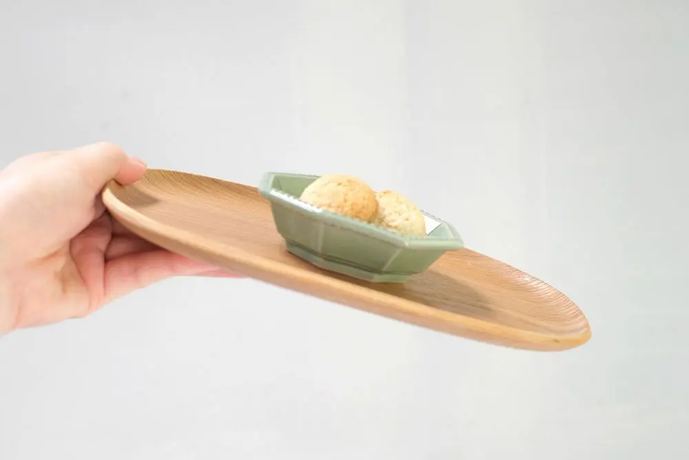 UNITEA ノンスリップ トレイ ナチュラルな木目調 食器が滑らない3